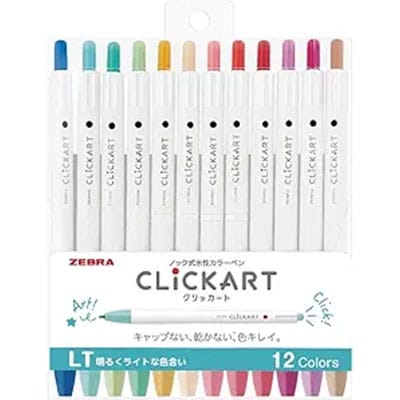 Zebra Clickart retractable pens