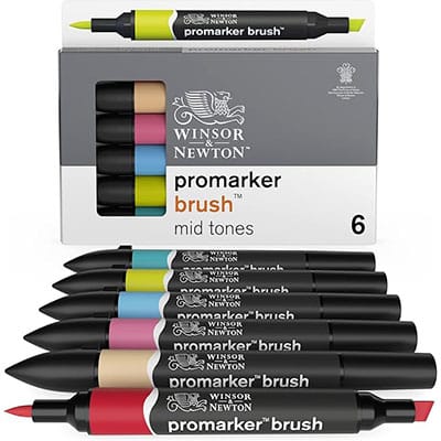 Winsor and Newton Promarker Brush Alcohol Markers