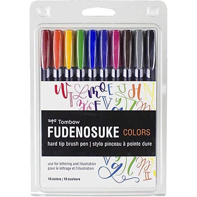 Tombow Fundenosuke hard tip water-based markers