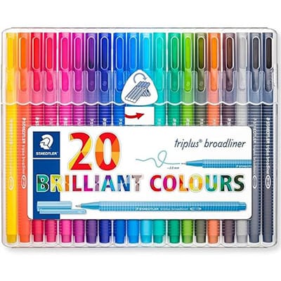 Staedtler Triplus broadliner waterbased fineliner markers