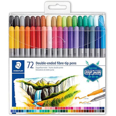 Staedtler Double-ended Fibre-tip water-based markers