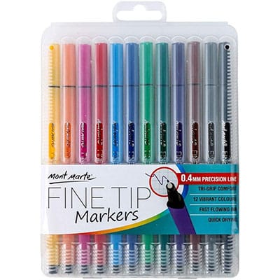 Mont Marte Fine Tip Fineliner markers