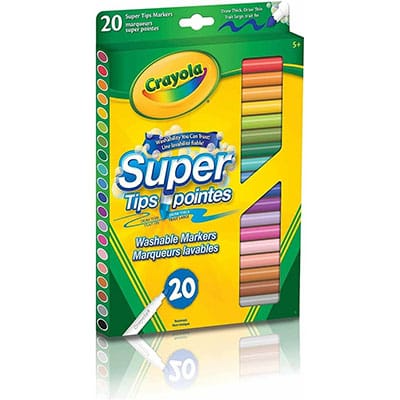 Crayola Supertips water-based markers