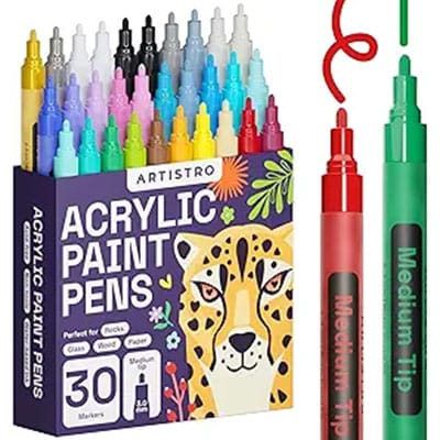 Artistro acrylic paint pens with medium tip