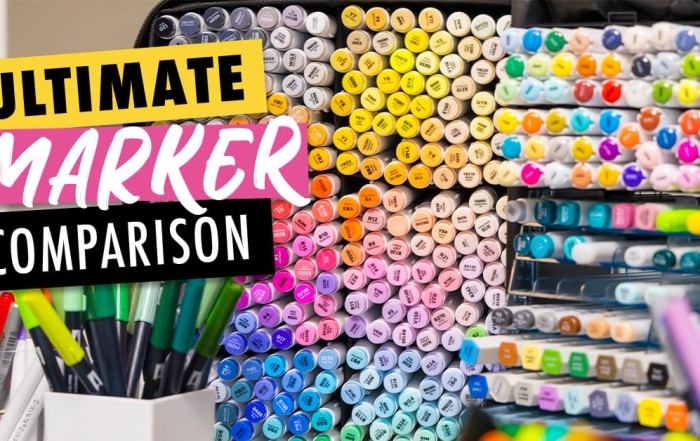 I tested alcohol markers, water-based marker, watercolour markers, paint markers and so much more in this all marker testing.