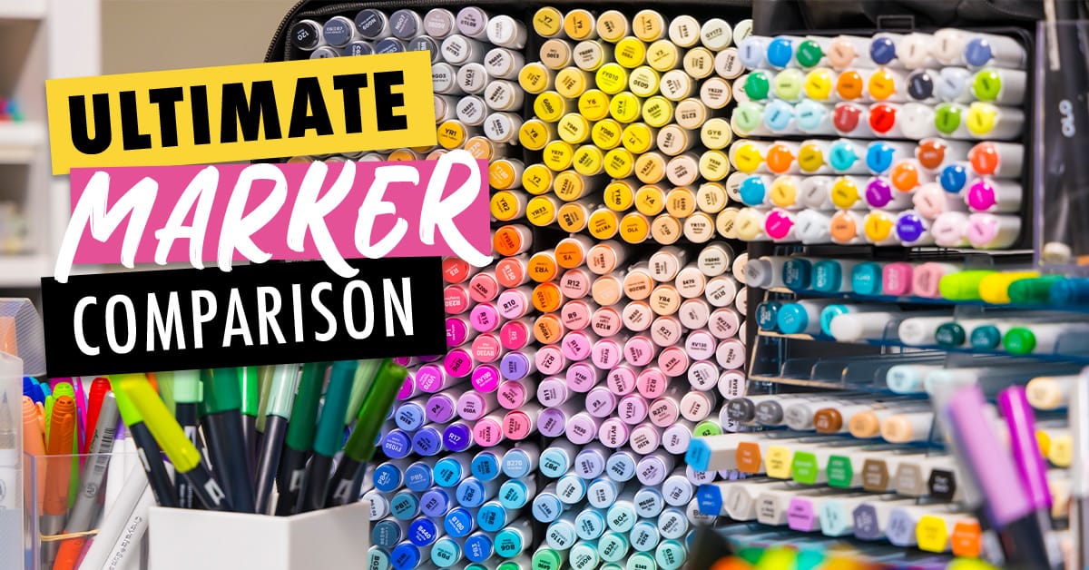 I tested alcohol markers, water-based marker, watercolour markers, paint markers and so much more in this all marker testing.