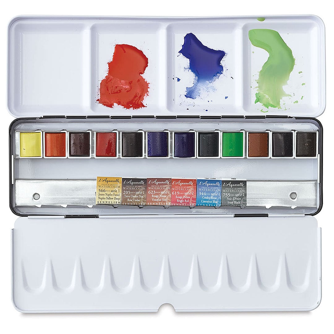 Sennelier French Artists Watercolour set - Great Christmas gift idea for artists