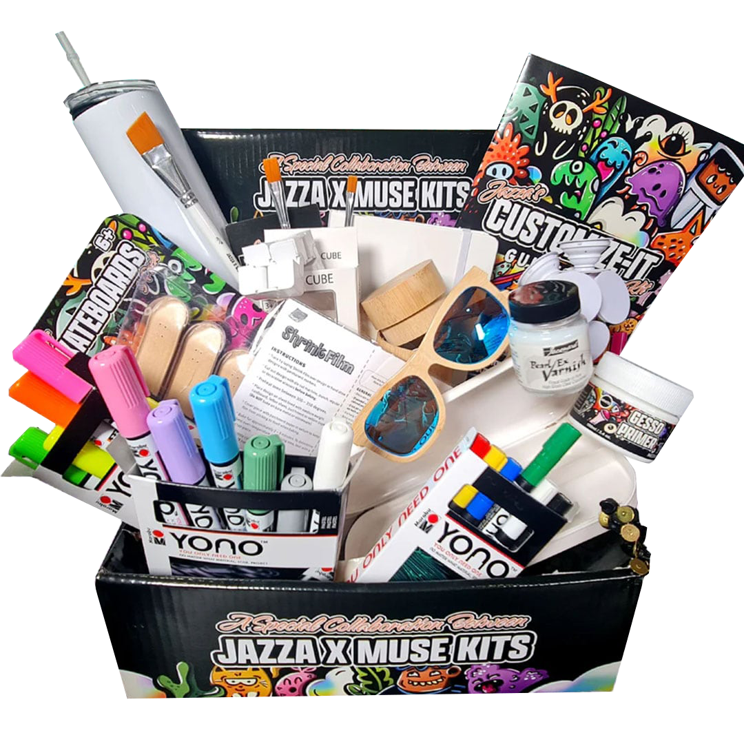 Jazza's Customize It Kit is a limited edition Christmas gift idea for all artists and creative people looking to have fun with their art.