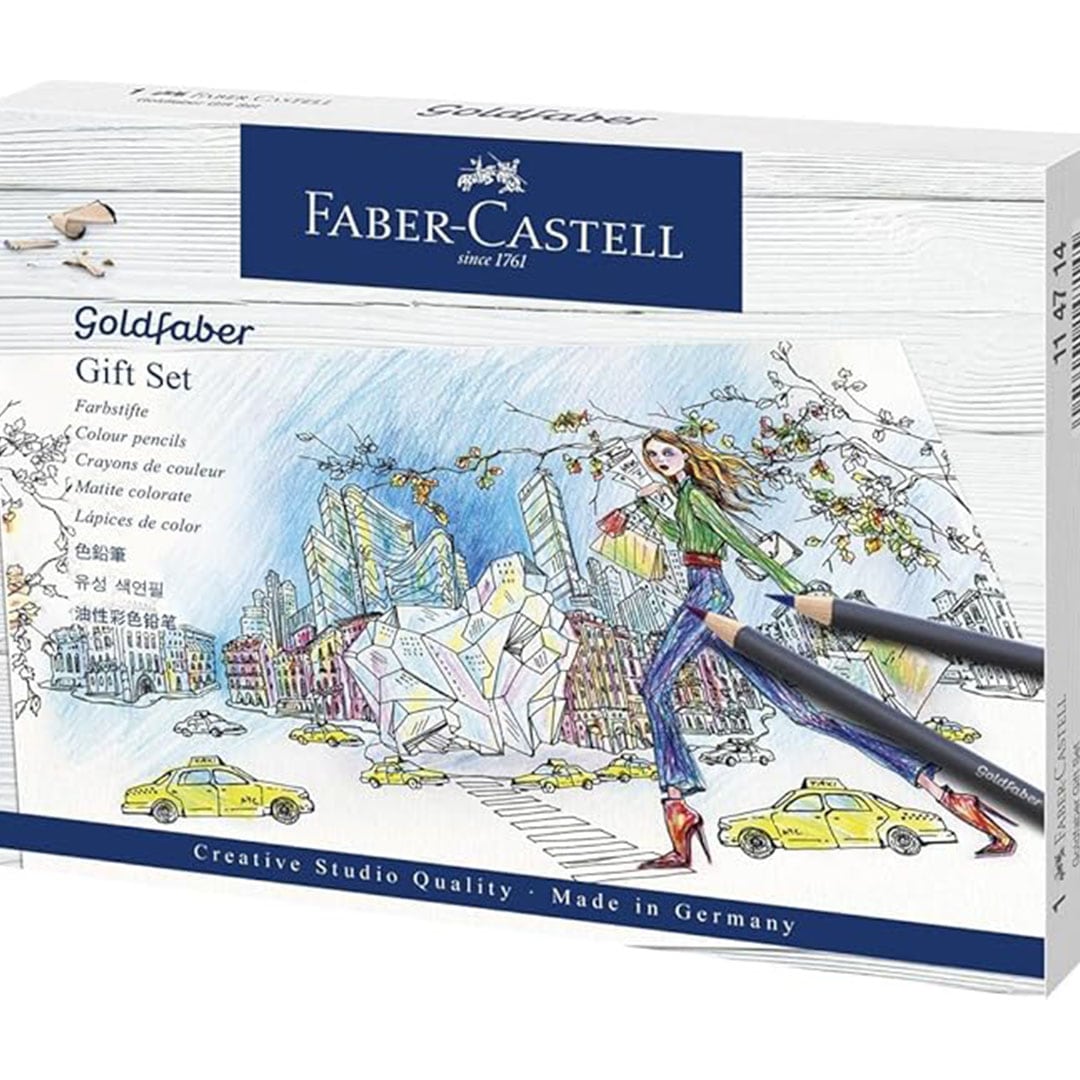 Faber-Castell Goldfaber colored pencils gift set is a great Christmas present for any artist.