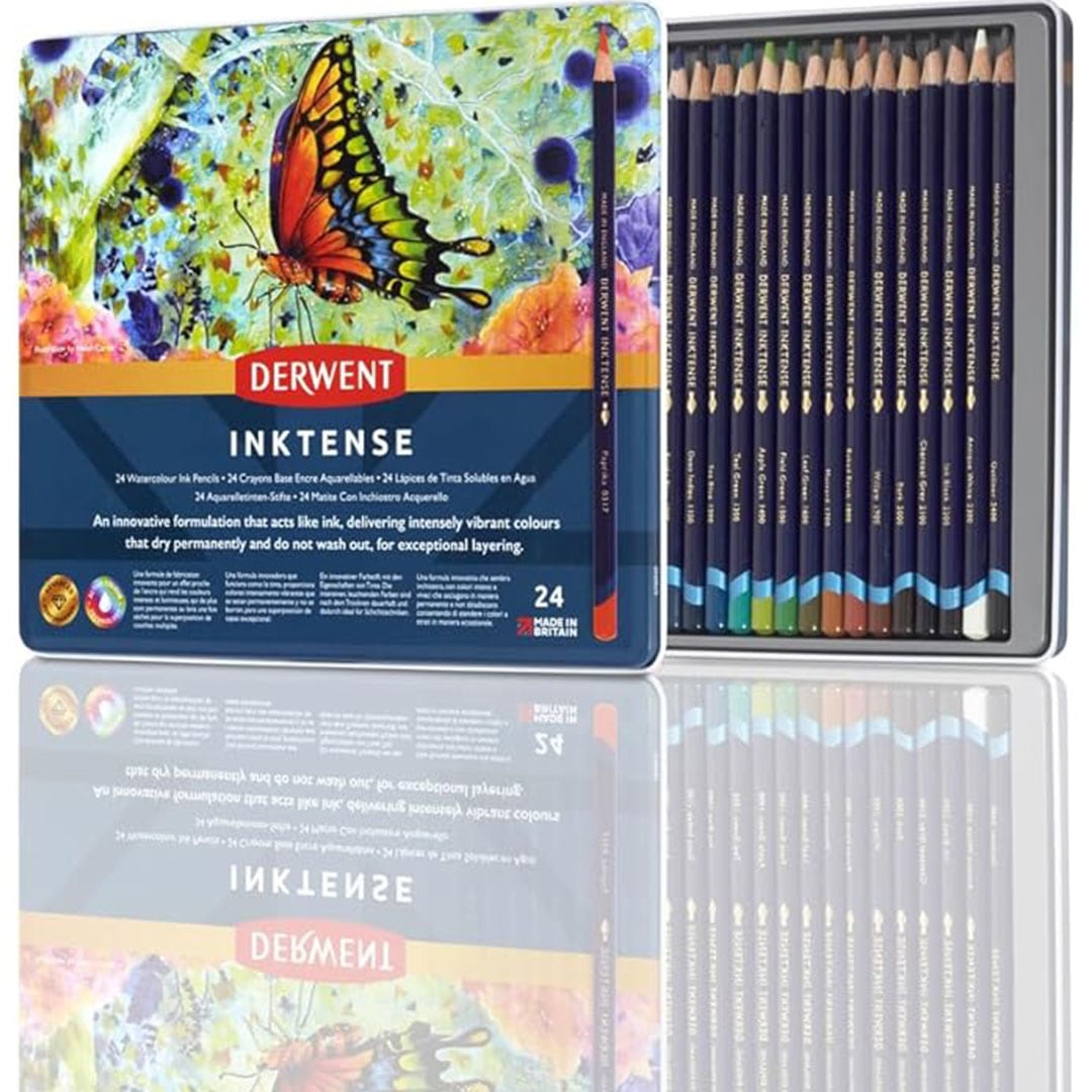 Derwent Inktense Coloured Pencils 24 pack - Christmas Gift Idea