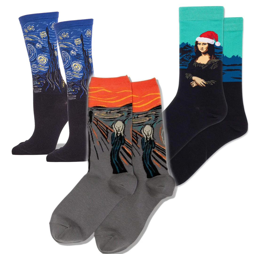 Novelty Art Socks for artistic people.