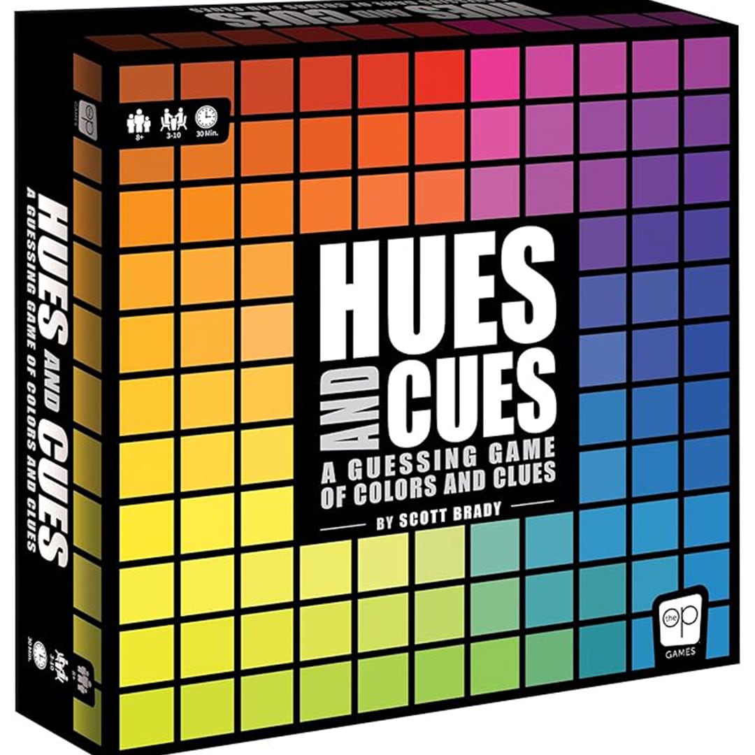 Hues and Cues Board Game - A color guessing game for creative people.