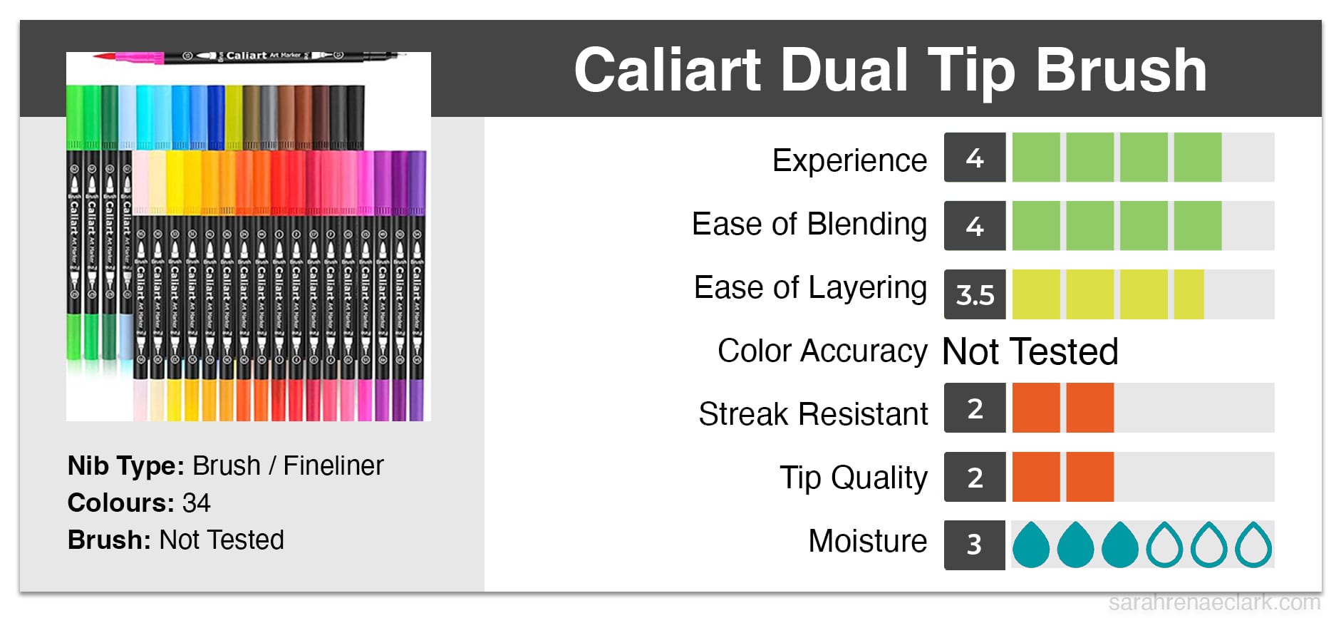 Caliart Dual Tip Brush Marker