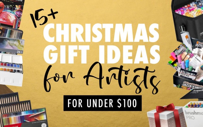 15+ creative Christmas gift ideas for artists for under $100