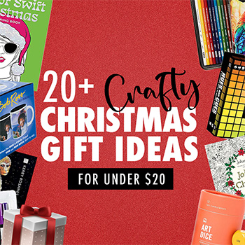 Over 20 arty Christmas Gift Ideas for under $20 for creative people