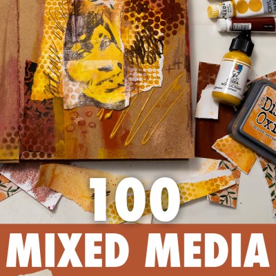 Here are 100 different mixed media techniques for anyone to give a go.