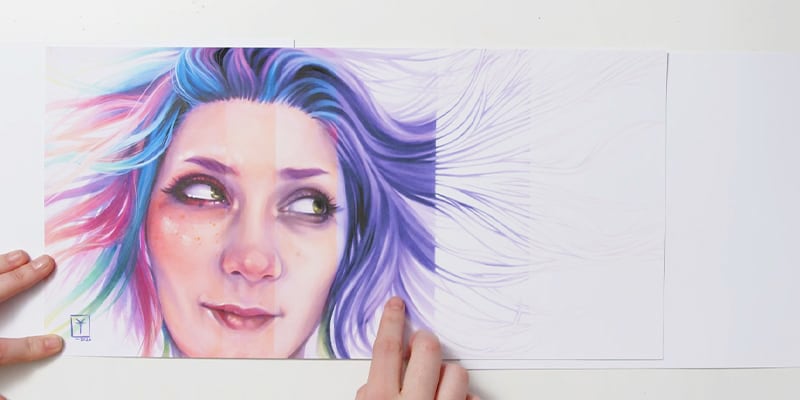 A step-by-step guide on how to use Alcohol markers to colour.