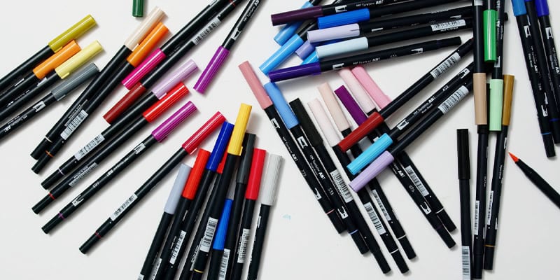 Tombow water-based markers 